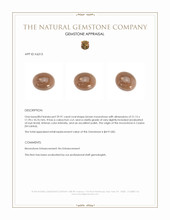 29.91 Ct. Cabochon Moonstone from Ceylon (Sri Lanka) Appraisal