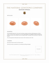 12.26 Ct. Cabochon Moonstone from Ceylon (Sri Lanka) Appraisal