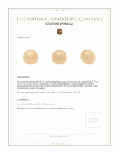 23.76 Ct. Peach Cabochon Moonstone from Ceylon (Sri Lanka) Appraisal