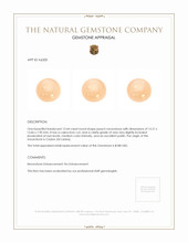 13.44 Ct. Peach Cabochon Moonstone from Ceylon (Sri Lanka) Appraisal