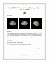 17.64 Ct. White Cabochon Moonstone from Ceylon (Sri Lanka) Appraisal