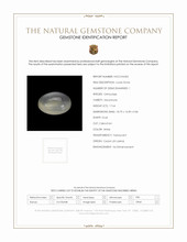 17.64 Ct. White Cabochon Moonstone from Ceylon (Sri Lanka) Scan Report