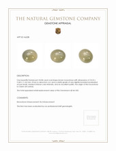 24.08 Ct. Cabochon Moonstone from Ceylon (Sri Lanka) Appraisal