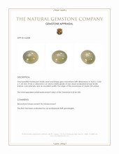 24.08 Ct. Grey Cabochon Moonstone from Ceylon (Sri Lanka) Appraisal