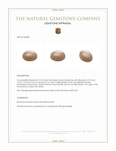 12.93 Ct. Cabochon Moonstone from Ceylon (Sri Lanka) Appraisal