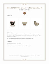 1.46 Ct. Tourmaline from Mozambique Appraisal