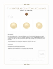 16.19 Ct. Cabochon Moonstone from Ceylon (Sri Lanka) Appraisal