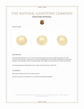 16.19 Ct. Yellow Cabochon Moonstone from Ceylon (Sri Lanka) Appraisal