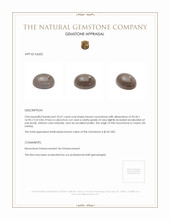 23.67 Ct. Brown Cabochon Moonstone from Ceylon (Sri Lanka) Appraisal