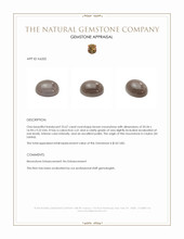 23.67 Ct. Cabochon Moonstone from Ceylon (Sri Lanka) Appraisal