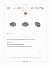 52.25 Ct. Cabochon Moonstone from Ceylon (Sri Lanka) Appraisal