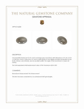 52.25 Ct. Grey Cabochon Moonstone from Ceylon (Sri Lanka) Appraisal