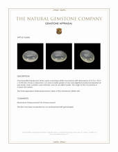 34.06 Ct. Cabochon Moonstone from Ceylon (Sri Lanka) Appraisal