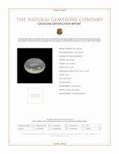 34.06 Ct. White Cabochon Moonstone from Ceylon (Sri Lanka) Scan Report