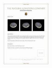 25.42 Ct. White Cabochon Moonstone from Ceylon (Sri Lanka) Appraisal