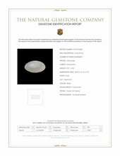 12.30 Ct. White Cabochon Moonstone from Ceylon (Sri Lanka) Scan Report