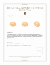 22.90 Ct. Peach Cabochon Moonstone from Ceylon (Sri Lanka) Appraisal