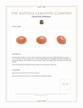 10.64 Ct. Cabochon Moonstone from Ceylon (Sri Lanka) Appraisal