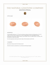 11.99 Ct. Cabochon Moonstone from Ceylon (Sri Lanka) Appraisal