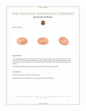 11.99 Ct. Peach Moonstone from Ceylon (Sri Lanka) Appraisal