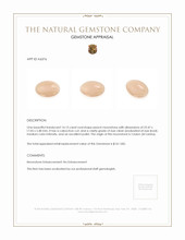 14.13 Ct. Peach Cabochon Moonstone from Ceylon (Sri Lanka) Appraisal