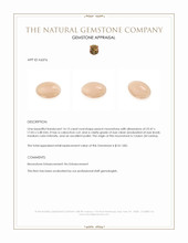 14.13 Ct. Cabochon Moonstone from Ceylon (Sri Lanka) Appraisal