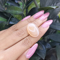 14.13 Ct. Cabochon Moonstone from Ceylon (Sri Lanka) Life Style