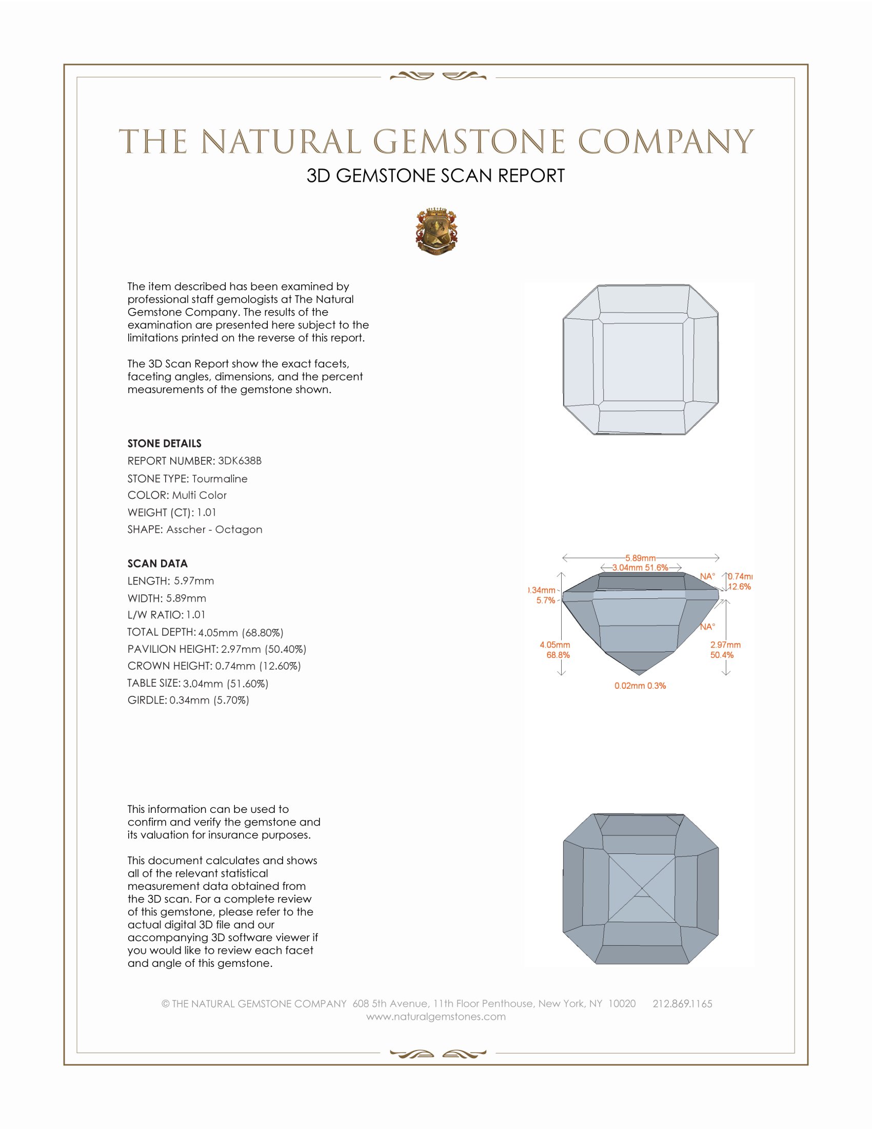 1.01 Ct. Tourmaline from Mozambique