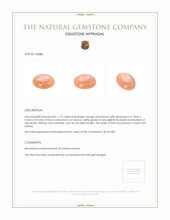 11.75 Ct. Peach Moonstone from Ceylon (Sri Lanka) Appraisal