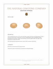 14.45 Ct. Cabochon Moonstone from Ceylon (Sri Lanka) Appraisal