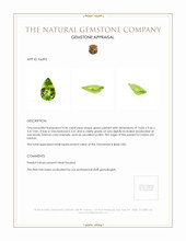 4.46 Ct. Green (Lime Green) Peridot from Ceylon (Sri Lanka) Appraisal