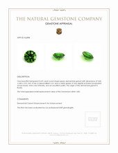 0.49 Ct. Demantoid Garnet from Russia Appraisal