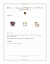 1.05 Ct. Tourmaline from Mozambique Appraisal