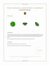 0.95 Ct. Demantoid Garnet from Russia Appraisal