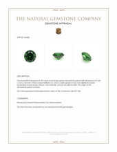 0.78 Ct. Green Demantoid Garnet from Russia Appraisal