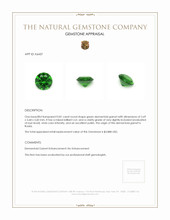 0.81 Ct. Demantoid Garnet from Russia Appraisal