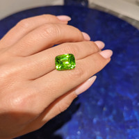 9.66 Ct. Peridot from Burma (Myanmar) Life Style