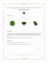 0.82 Ct. Demantoid Garnet from Russia Appraisal
