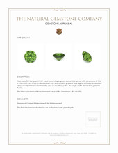 0.81 Ct. Demantoid Garnet from Russia Appraisal