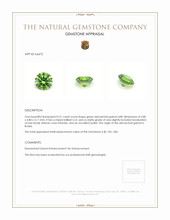 0.51 Ct. Demantoid Garnet from Russia Appraisal