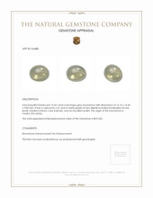 15.45 Ct. Grey Cabochon Moonstone from Ceylon (Sri Lanka) Appraisal