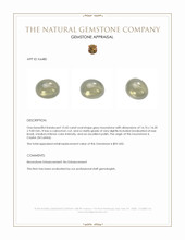 15.45 Ct. Cabochon Moonstone from Ceylon (Sri Lanka) Appraisal