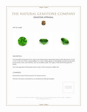 0.42 Ct. Demantoid Garnet from Russia Appraisal