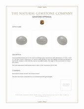 21.93 Ct. Grey Cabochon Moonstone from Ceylon (Sri Lanka) Appraisal