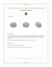 21.93 Ct. Cabochon Moonstone from Ceylon (Sri Lanka) Appraisal