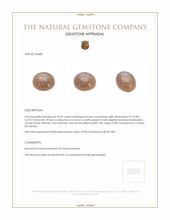 24.94 Ct. Brown Cabochon Moonstone from Ceylon (Sri Lanka) Appraisal