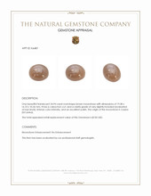 24.94 Ct. Cabochon Moonstone from Ceylon (Sri Lanka) Appraisal