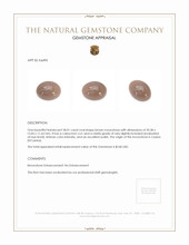 28.01 Ct. Brown Cabochon Moonstone from Ceylon (Sri Lanka) Appraisal