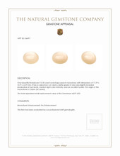 13.20 Ct. Peach Cabochon Moonstone from Ceylon (Sri Lanka) Appraisal