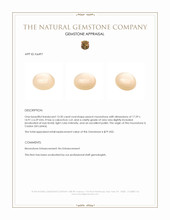 13.20 Ct. Cabochon Moonstone from Ceylon (Sri Lanka) Appraisal